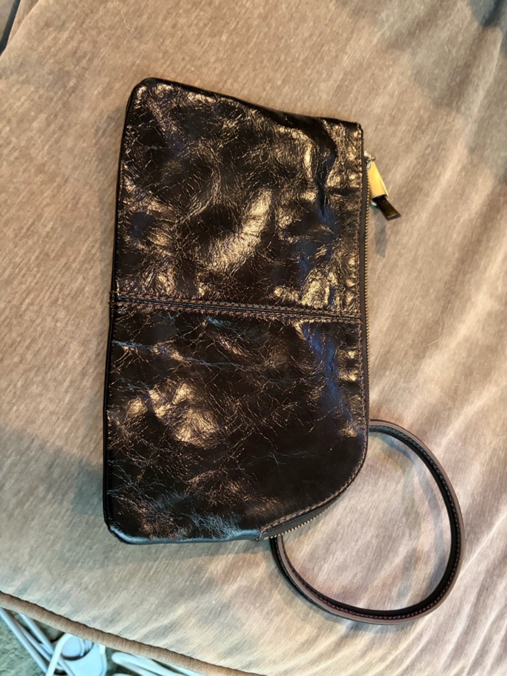 HOBO Black Leather Wristlet Clutch - Picture 2 of 4